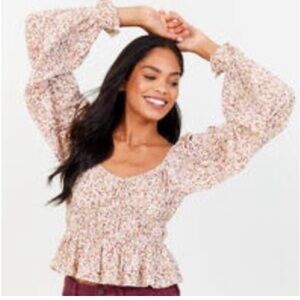 Altar’d State Floral Crop Blouse